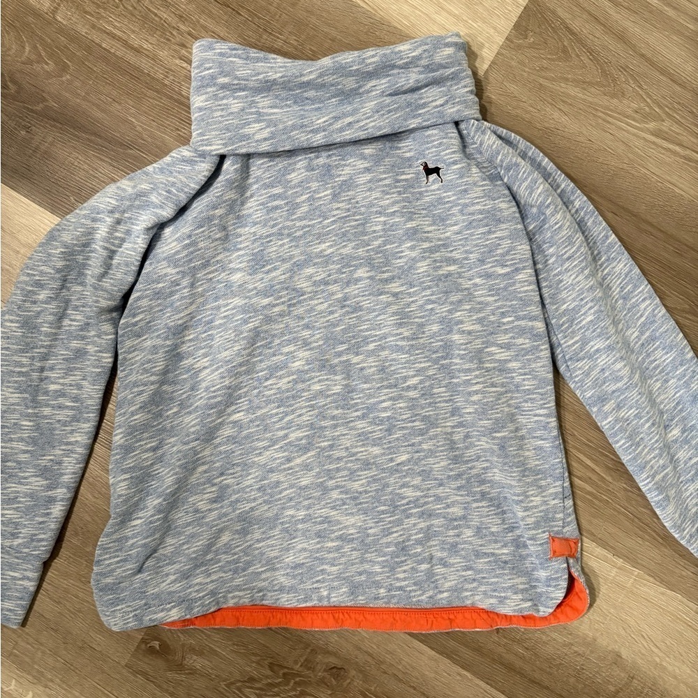 The Black Dog Blue and Orange Sweater